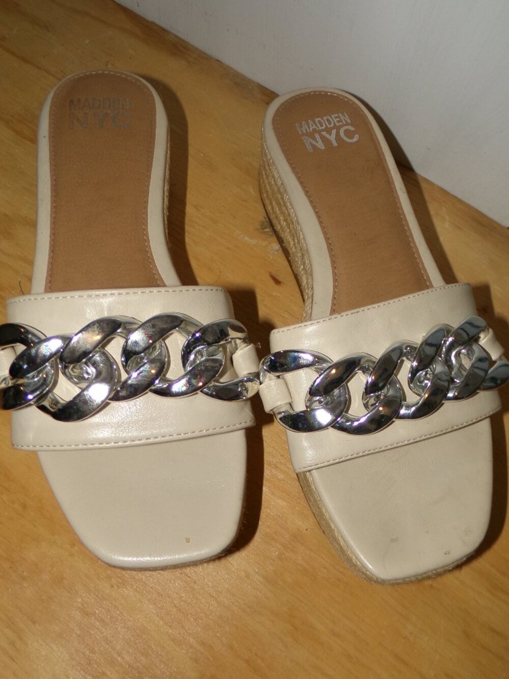 Madden NYC Beige Espadrille Sandals Sz 8 *Fundraiser Item*